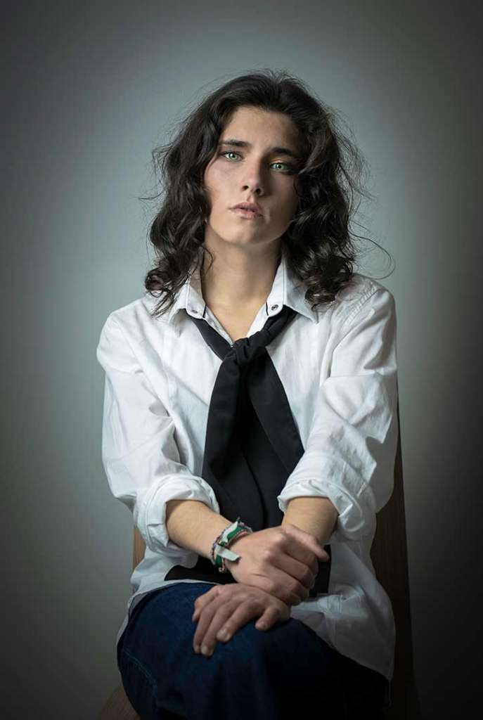 retrato femenino moda belleza